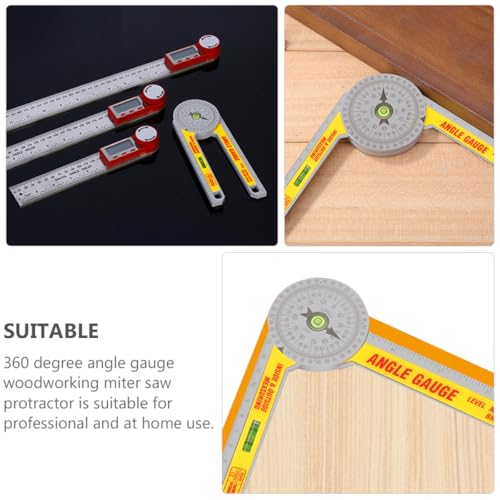 Transportador Protractor 360° para Carpintería Alipis miniatura 7