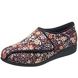 [カイホシュギ] 介護シューズ 軽量 転倒予防 KHS L011 レディース ブラックハナガラ 22.0 cm 5E