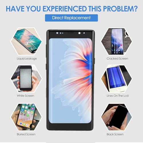 OLED Screen Replacement for Note 9, Touch Screen Digitizer Assembly with Frame and Tool, Display Touch Screen Repair Kits - Image 2