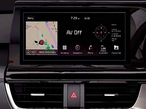 CAIDEN GUARDS Unbreakable 9H Nano Glass Glossy Finish Car Infotainment Screen Protector Compatible With Kia Seltos 1.5 Htx Ivt (Petrol) 10.25 Inch (Transparent) Full Screen Protector (Except Edges)-picture-14