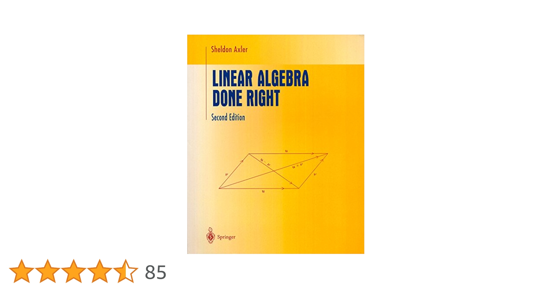 Linear Algebra Done Right (Undergraduate Texts in