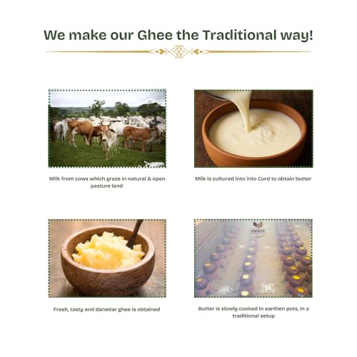 Image of Vaideek A2 Cow Ghee Cultured Desi Cow Ghee (5 litre)| Bilona Cow Ghee Two Way Churned | Made in Earthen Pots | Lab Certified