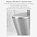 Dual Flush Stainless Steel Commercial Toilet, 304 High Efficiency One-Piece Elongated Toilet with Soft-Close Seat & Vigorous Siphon Flush, Wall Drainage
