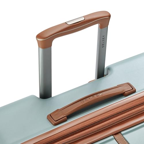 Image of DELSEY PARIS Bianca 76 cms Large Check-in ABS /Polycarbonate Hard Sided 8 Wheels and Expandable Spinner Suitcase /Trolley Bag for Travel with TSA Lock- Sage Green