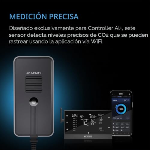 Cultivo interior eficiente usando el sensor de CO2 AC Infinity y luz ambiental 2