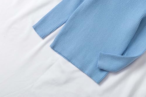 Toddler Baby Boys Girls Knit Turtleneck Sweaters Solid Color Cable High Collar Fall Winter Warm Pullover Tops Clothes4