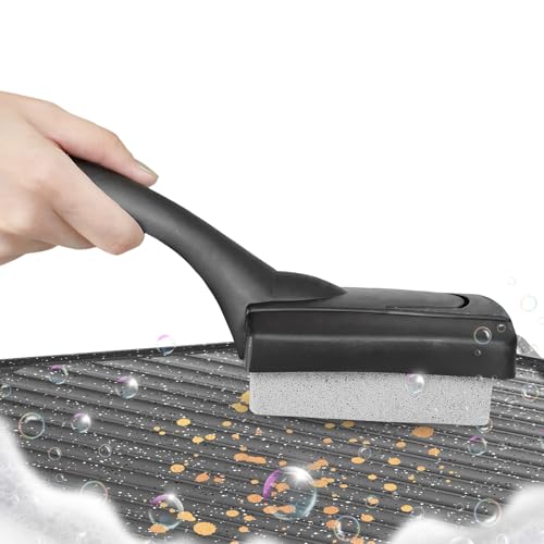 Cepillo para barbacoa | Accesorios de limpieza para barbacoa | Cepillo de barbacoa para camping al aire libre | Para propietarios de casas, gastronomía, camión de comida, apartamento, jardín, camping