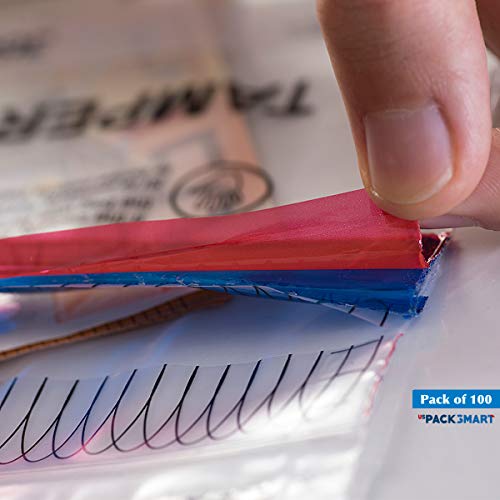 Uspacksmart 12"X16" Deposit Bags With Security Tape Tamper Evident Clear Plastic For Bank Deposits And Cash Handling Pack X 100 (Ref 814-00) #TOP4