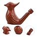 Sosoport Pottery Bird Whistle Peacock Shaped Noise Maker Funny Bird Noise Maker Simulation Water Whistle Purple Clay Sound for All Ages for Outdoor Fun and Parties
