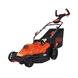 BLACK+DECKER Electric Lawn Mower, 10-Amp, 15-Inch (BEMW472ES) (Renewed)