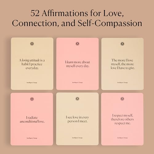 Cartes d'affirmation d'auto-soins pour femmes, idée cadeau idéale avec support