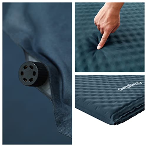 Kingcamp Self-Inflating Camping Sleeping Pad For 2 Adults Foldable Foam Sleeping Mattress For Single And Double Camping & Travel Outdoors #TOP6