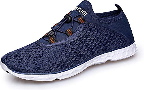 Zapatos de Agua Hombre Calzado de Natación Secado Rápido para Buceo Snorkel Surf Piscina Playa Deportes Acuáticos(Azul 47 EU)
