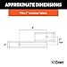 CURT 45797 Trailer Hitch Adapter, 2-Inch Receiver, 2-in Drop or Rise, 7,500 lbs, Gloss Black Powder Coat