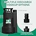 PUMPMAN 1/6HP Utility Pump, 1850 GPH Submersible Water Pump with Handle, Thermoplastic Portable Well Pump IPX8 Waterproof for Pools, Basements, Car Washing, Garden