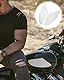 TPZORJX 1 Paar Motorradtank-Seiten-Traktionspolster, selbstklebend, rutschfest, für Gas-, Kraftstoff-, Öl-Tank-Pad-Aufkleber, passend für Honda für Kawasaki Motorräder