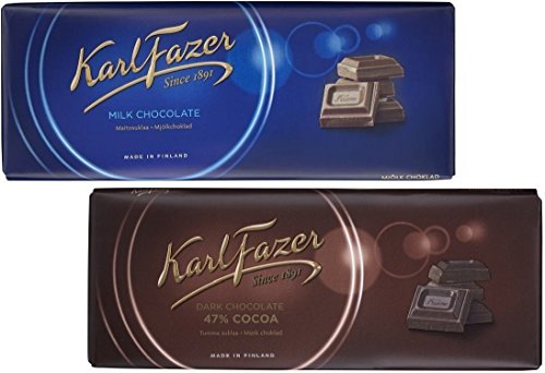 Karl Fazer Blue Original Milk Chocolate Bar and 47% Dark Chocolate Bar - 200 g / 7.05 oz each image 5