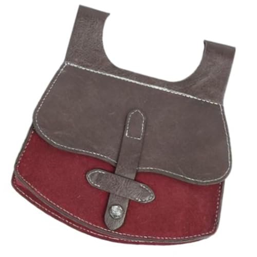 Sac banane médiéval en cuir synthétique rétro pour costume de cosplay et fêtes
