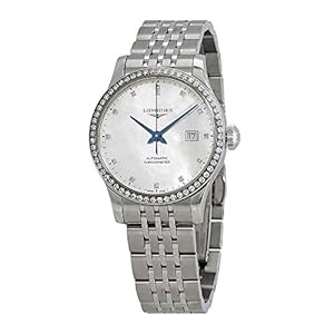 Longines Record Automatic Mother of Pearl Dial Ladies Watch L2.321.0.87.6