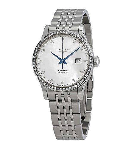 Longines Record Automatic Mother of Pearl Dial Ladies Watch L2.321.0.87.6