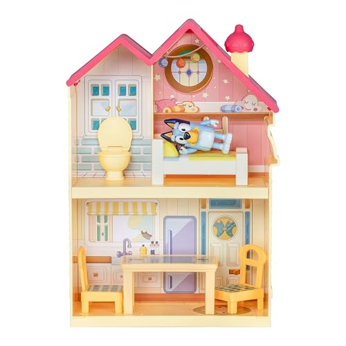 Bluey Set de Juego: minicasa portátil con cocina, baño, dormitorio y 5 accesorios 6