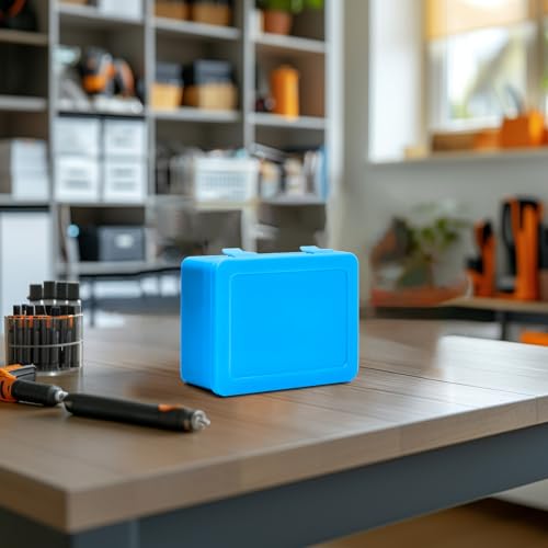 ALCYON Battery Organizer Storage Box, Garage Case Holder for 24* AA, 30* AAA Batteries (Bag Not Include Batteries Pack) (blue) by ALCYON - Used condition - Image 8