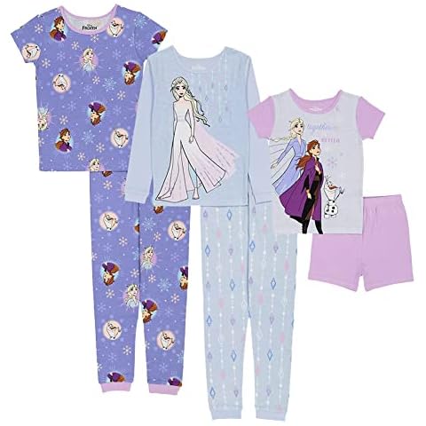 Disney Frozen 2 6-Piece Pajamas Set for Girls Cover