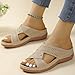 ZBYY Open Toe Sandals for Women Casual Summer Hollow Out Vintage Wedge Sandal Gladiator Bohemian Outdoor Wedge Shoes