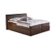 Produktbild Maintal Boxspringbett Vanilla, 160 x 200 cm, Strukturstoff, Tonnentaschenfederkern Matratze H3, braun