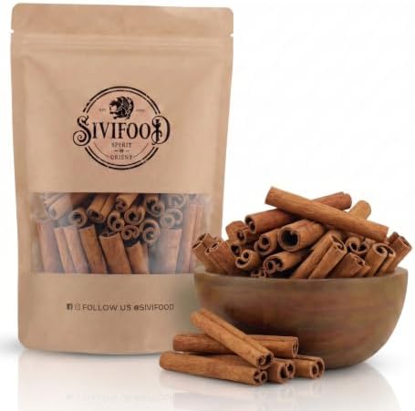 SIVIFOOD® Zimtstangen [250g] - Ganze Zimtstangen in Premium Qualität – Aromatischer Zimt für Tee, Desserts & Backen – Natürliches Cinnamon Gewürz zum Verfeinern von Speisen & Geträ