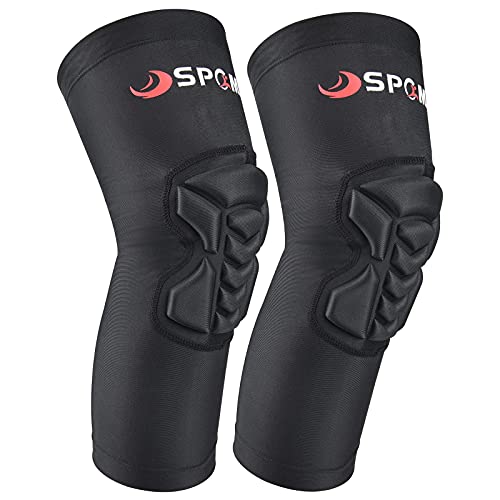 SPOMAT Breathable Thickened Knee Protective Pads Compression Leg Sleeves for Volleyball Football Basketball Rollerskating Sports, 1 pair Medium SPOMAT Breathable Thickened Knee Protective Pads Compression Leg Sleeves for Volleyball Football Basketball Rollerskating Sports, 1 pair Medium