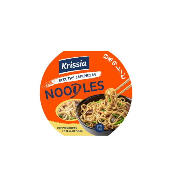 KRISSIA® Noodles con Verduras y Salsa de Soja 210g - Krissia® pone a tu disposición lo mejor de la mejor gastronomía japonesa.