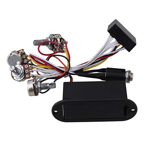 2 Band Active Bass Guitar EQ Equalizer Preamp Circuit Pickup with