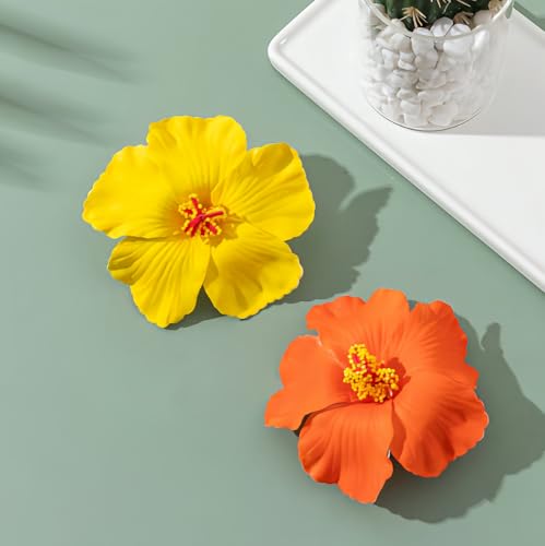 Set de 5 pinzas de flores hawaianas para mujer miniatura 5