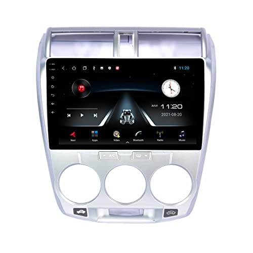 Image of 10 inch Android Car Stereo for Honda City (2008-2013) | 2GB RAM /16GB ROM | WiFi | GPS | Steering Wheel Control | Full HD Gorilla Glass Display | Bluetooth | Reverse Camera | 1-Year Warranty