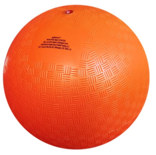 AppleRound 8.5-inch Dodgeball Playground Balls, Pack of 4 Balls with 1 Pump, Official Size for Dodge Ball, Handball, Camps and Schools