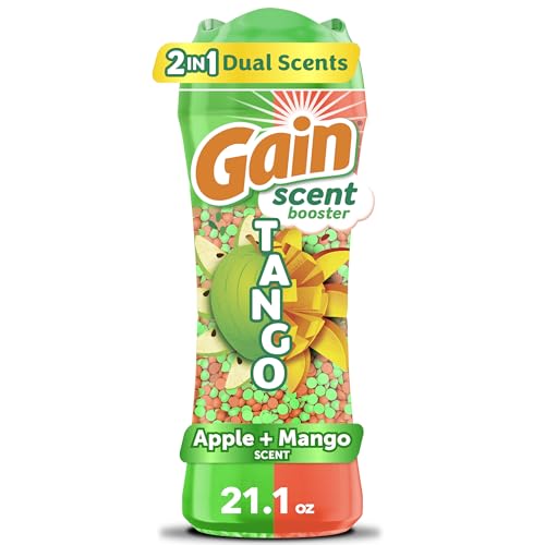 Gain Tango 2-in-1 Laundry Scent Booster Beads Apple and Mango Scent 21.1 OZ Laundry Beads with Dual Scents Plus All Day Freshness