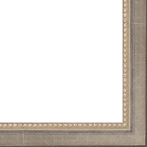 CountryArtHouse Picture Frame Moulding (Wood) 100ft bundle - Contemporary Silver Finish - 0.75