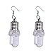 TUDUZ 1 paire mode femmes Light Up Earring LED clignotant ampoule oreille crochet Dangle Bijoux Glitter boucle d'oreille en forme de spirale(C)