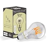 E26 調光器対応 エジソンバルブ LED電球 スパイラル (ノーマルクリア) 電 球色 4W 270lm 2400K エジソン球 アンティーク