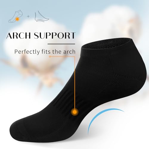 SIXDAYSOX 8/6 Pack Mens Ankle Socks Low Cut Comfort Casual Socks Size 10-13/13-153