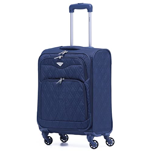 Flight Knight Lightweight 4 Wheel 800D Soft Case Suitcases Cabin Carry on Hand Luggage Ryanir Maximium prioirty Carry on Approved