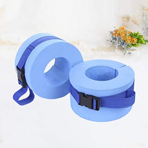 Conjunto de 2 peças de algemas aquáticas de espuma para natação, punhos para exercícios, aeróbica, á