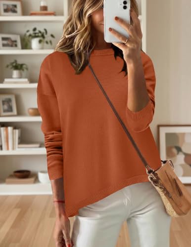 Image of Zeagoo Sweaters for Women Fall Outfits Trendy 2026 Long Sleeve Shirts Bussiness Casual Knit Pullover Sweater Tops