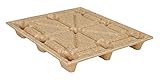 Vestil PWP-4840 Recycled Nestable Pressed Wood Pallet 40-1/4 in x 48-1/4 in x 5-11/16 in. 2000 lb Dynamic Capacity Brown