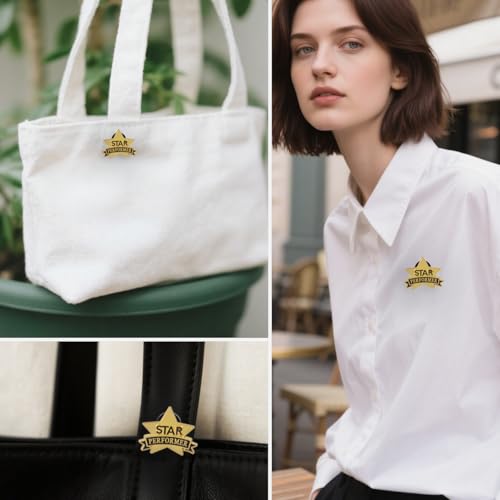 Star Performer Pins – 24PCS Gold Star Recognition Lapel Pins for Employee Awards, Staff Appreciation, Team Excellence, Workplace Incentive Gifts Bulk4