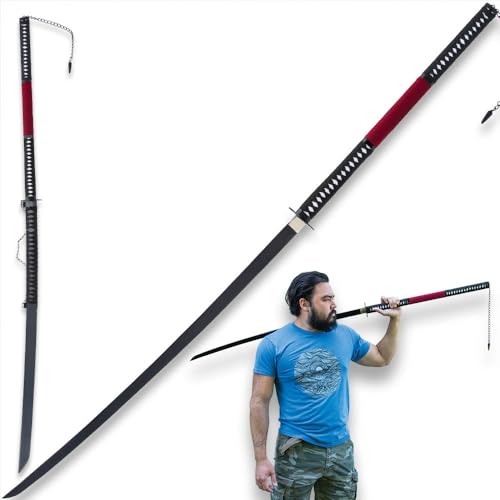 Forged Emperor Odachi Sword | 35 1/2” Carbon Steel Blade | Brass Habaki