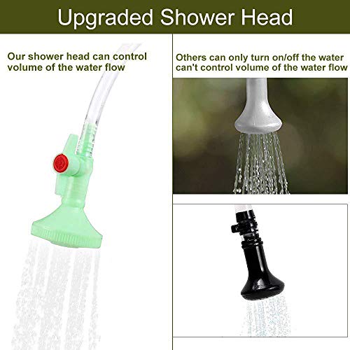 Saco de banho, Andoer Saco de banho portátil ao ar livre para acampamento chuveiro banheira saco de