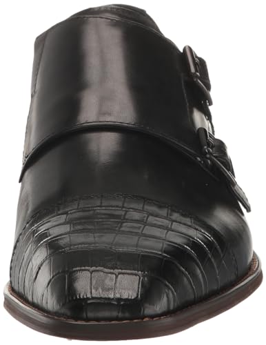STACY ADAMS Men's Pierson Cap Toe Double Monk Strap Loafer2