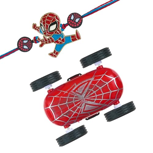Image of eCraftIndia Cartoon Rakhi for Kids Girls Boys with Best Bro Ever Fridge Magnet | Kids Rakhi for Brother Bhaiya Bhai | Gift | Roli Chawal Pack